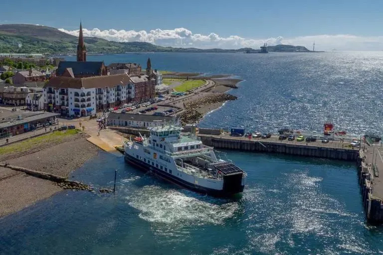 Ferry in Largs harbour